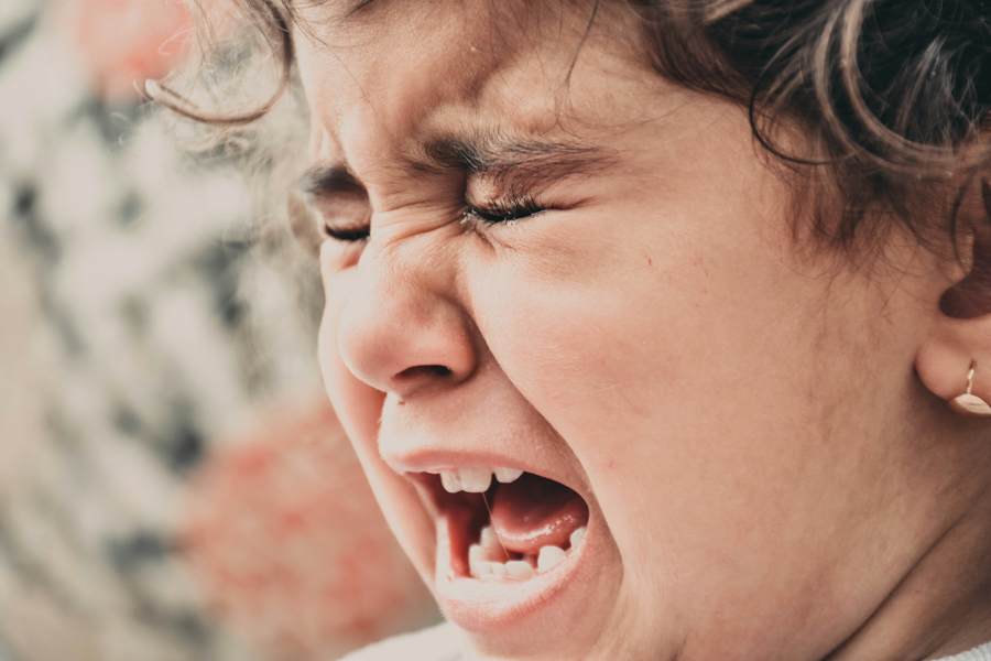 Temper Tantrum A toddler crying